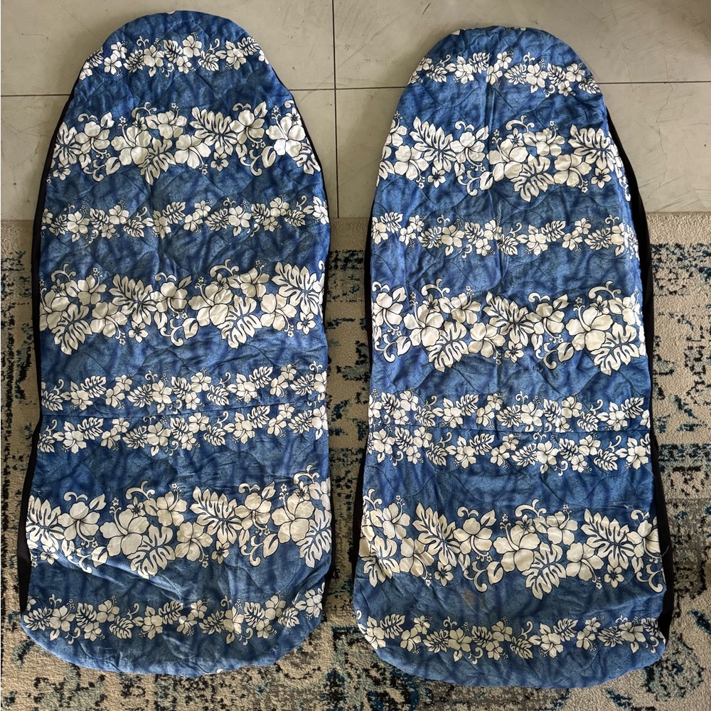 Hawaiian Aloha Blue Hibiscus Car Seat Covers Universal fit